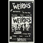 Roger/Reyes The Weirdos Punk Flyer / Handbill