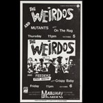 Roger/Reyes The Weirdos Punk Flyer / Handbill