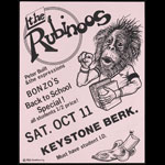 John Seabury AKA Hondoberry The Rubinoos Punk Flyer / Handbill