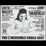 Edith Massey Edie and the Eggs Desperate Living Punk Flyer / Handbill