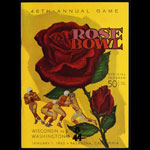 1960 Rose Bowl College Football Program