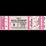 Bruce Cockburn 1989 Portland Ticket