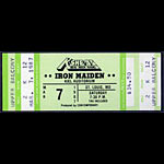 Iron Maiden 1987 ticket