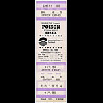 Poison 1989 Portland Ticket