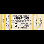 Radiators Portland 1989 Ticket