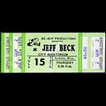 Jeff Beck 1976 ticket