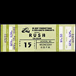 Rush 1981 ticket